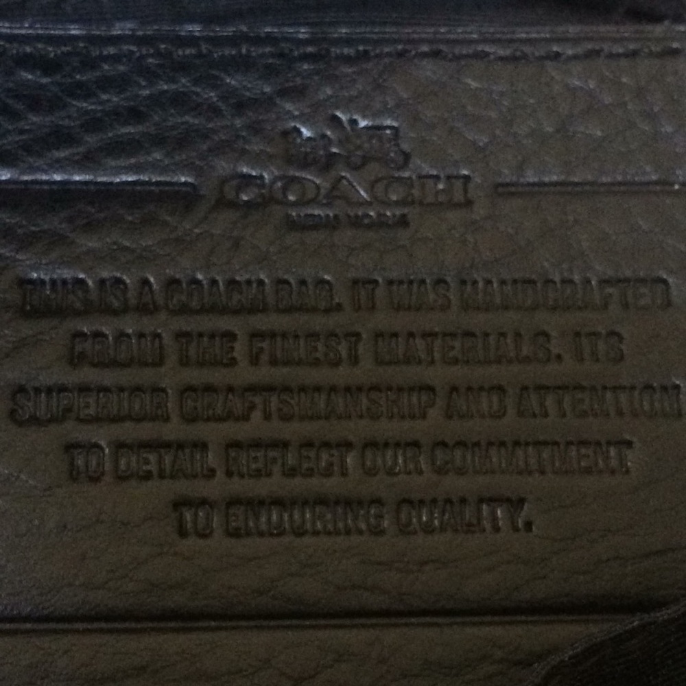 Coach shoulder leather  purse - Picture 5 of 8
